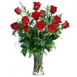 12 Roses in a Vase