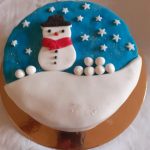 SNOWMAN CAKE