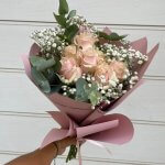 BOUQUET OF PINK ROSES